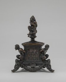 Inkstand with Bound Satyrs and Three Labors of Hercules, c. 1530/1540. Creator: Unknown.