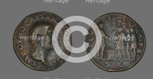 Coin Portraying Emperor Otho, 69. Creator: Unknown.