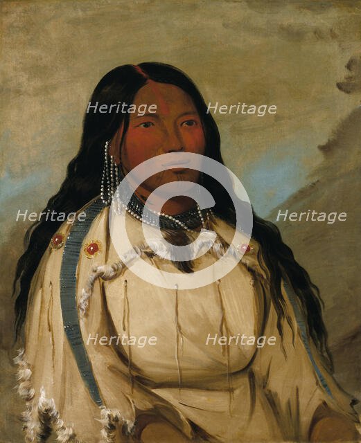 Tow-ée-ka-wet, a Cree Woman, 1832. Creator: George Catlin.