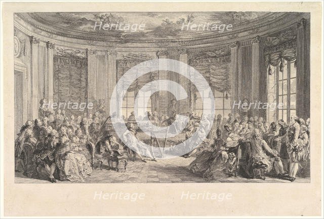 The Concert, 1774. Creator: Antoine Jean Duclos.