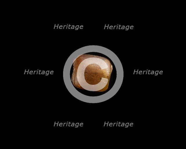 Bead; partly broken, New Kingdom, 1550-1196 BCE. Creator: Unknown.