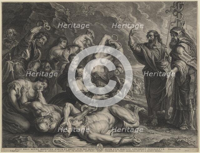 Moses and the Brazen Serpent, 1580-1633. Creator: Boetius Adams Bolswert.