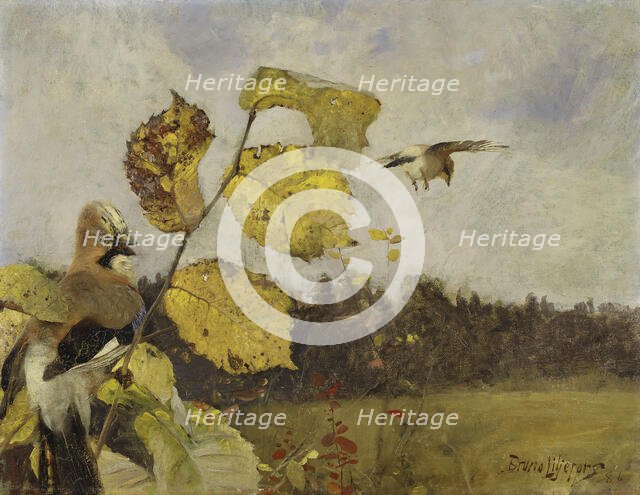 Jays, 1886. Creator: Bruno Liljefors.