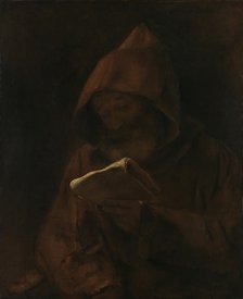A Monk reading, 1661. Creator: Rembrandt van Rhijn (1606-1669).