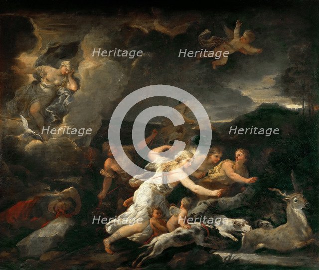The Hunt of Diana. Artist: Giordano, Luca (1632-1705)
