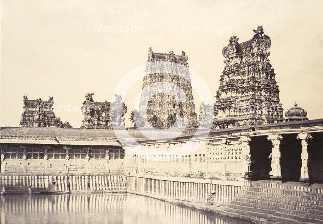 View of the Sacred Tank in the Great Pagoda, January-March 1858. Creator: Captain Linnaeus Tripe.