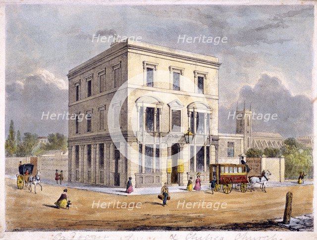 The Cadogan Arms Inn, King's Road, Chelsea, London, c1840. Artist: Anon