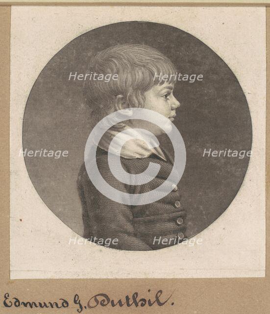 Edmund G. Dutilh, 1802. Creator: Charles Balthazar Julien Févret de Saint-Mémin.