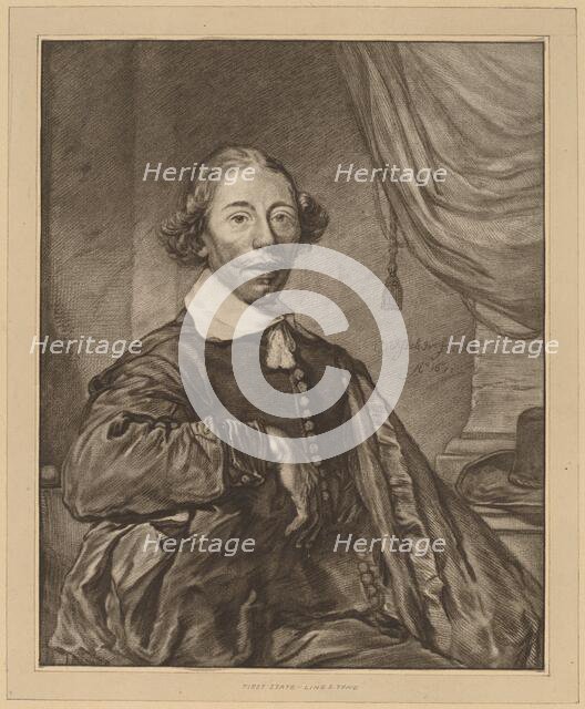 Portrait of a Seated Man, 1771. Creator: Johannes Kornlein.