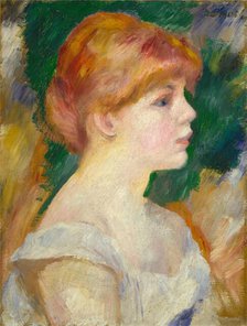 Suzanne Valadon, c. 1885. Creator: Pierre-Auguste Renoir.