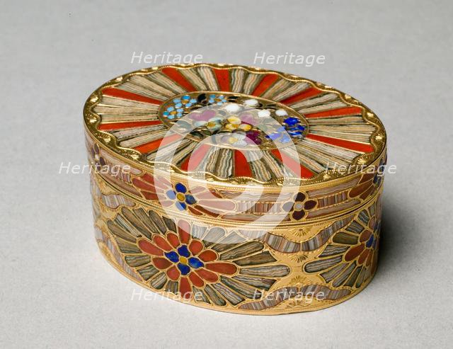 Snuff Box, c. 1780-1790. Creator: Johann Christian Neuber (German, 1736-1808).