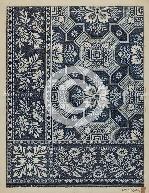 Coverlet, c. 1937. Creator: William McAuley.