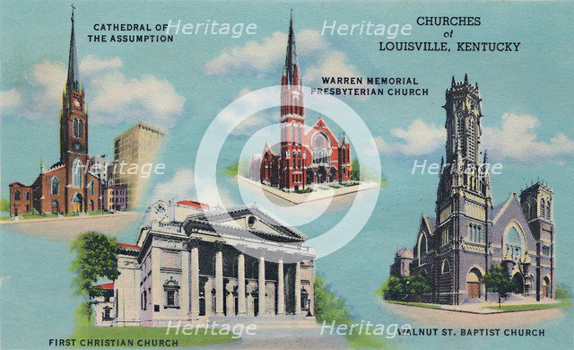 'Churches of Louisville, Kentucky', 1942. Artist: Caufield & Shook.