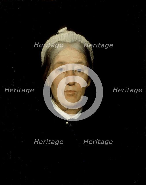 Portrait of Mrs. Robert Walter Weir, c1885. Creator: Julian Alden Weir.