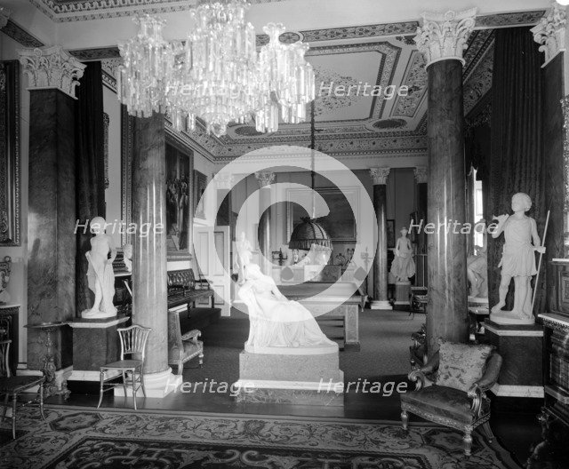 The billiard room, Osborne House, Isle of Wight, 1880s. Artist: Alfred Newton & Sons