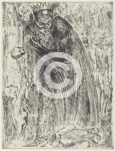 Macbeth V (The Vision of Lady Macbeth), 1918. Creator: Wilhelm Lehmbruck.