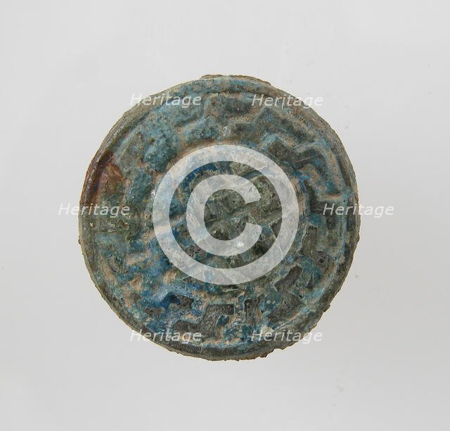 Small Circular Stud, Frankish, first half of the 7th century. Creator: Unknown.