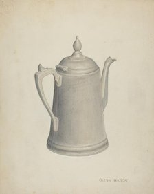 Pewter Teapot, c. 1941. Creator: Glenn Wilson.
