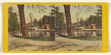 Greenwood Cemetery. View on Willow Ave. Near Receiving Vault., about 1864. Creator: E. & H.T. Anthony.