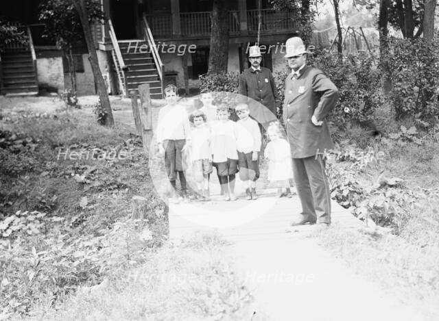 Quarantined children of cholera victim, between c1910 and c1915. Creator: Bain News Service.