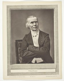 Alfred-Armand-Louise-Marie Velpeau (French surgeon and anatomist, 1795-1867), c. 1867. Creator: Pierre Petit.