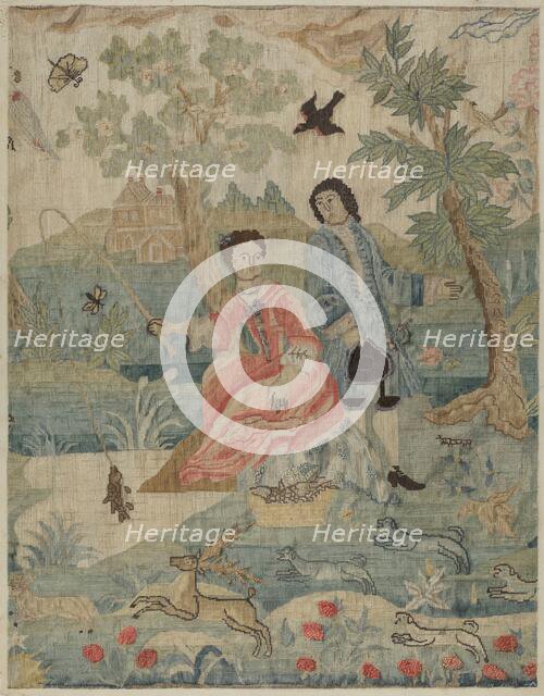 Petit Point Embroidery, c. 1937. Creator: Phyllis Dorr.