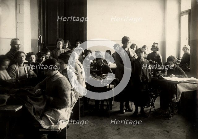 Minsk:House of teenagers - sewing workshop, 1922. Creator: Unknown.