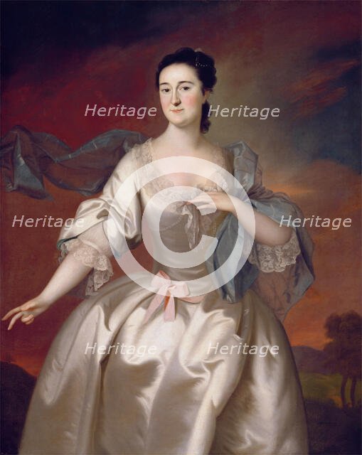 Mrs. James Pitts, 1757. Creator: Joseph Blackburn.