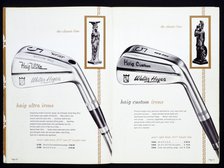 Golf irons from a golfing catalogue. Artist: Unknown