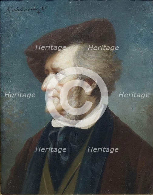 Portrait of the Composer Richard Wagner (1813-1883).