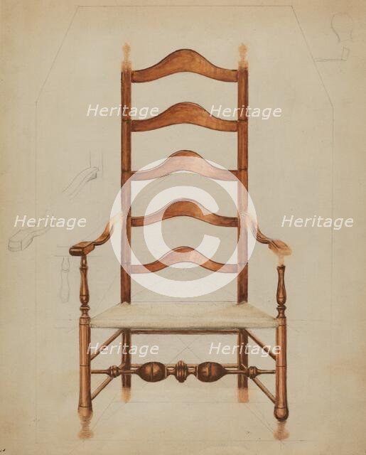 Chair, 1935/1942. Creators: Hans Westendorff, Frank Wenger.