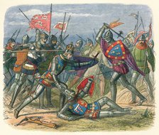 'The King attacked by the Duke of Alencon', 1415 (18640. Artist: James William Edmund Doyle.