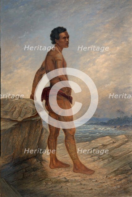 Melanesian Man, ca. 1890-1899. Creator: Antonio Zeno Shindler.