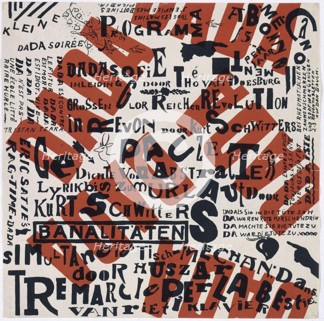 Kleine Dada Soirée, 1922. Artist: Doesburg, Theo van (1883-1931)