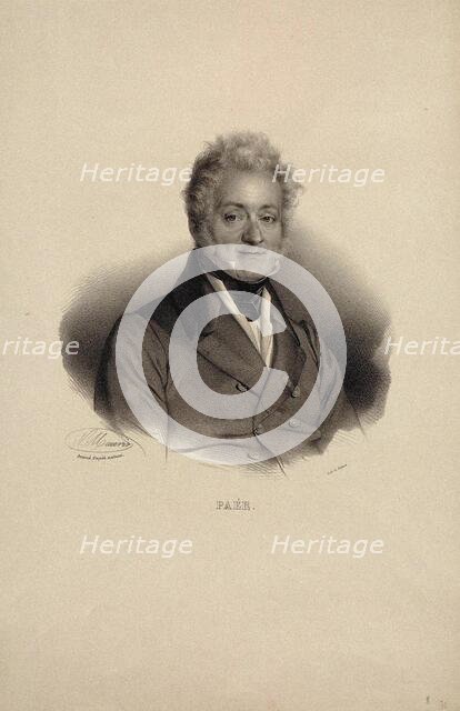 Portrait of the Composer Ferdinando Paer (1771-1839). Creator: Maurin, Nicolas-Eustache (1799-1850).