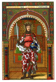 St Ferdinand (Ferdinand III of Castile and Leon), 1886. Artist: Unknown