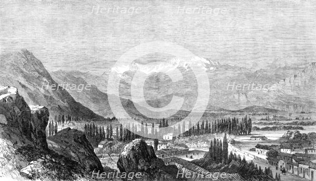 View of the Chilian Cordillera, from Santiago, 1864. Creator: Unknown.