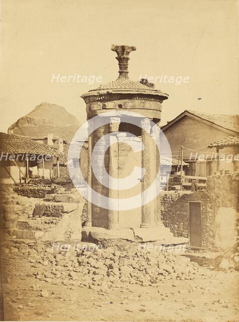 Choragic Monument of Lysicrates, about 1860. Creator: Konstantinos Dimitriou.