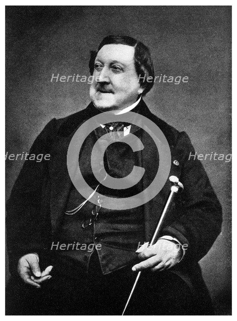 Giaochino Rossini, Italian composer, 19th century (1956). Artist: Unknown
