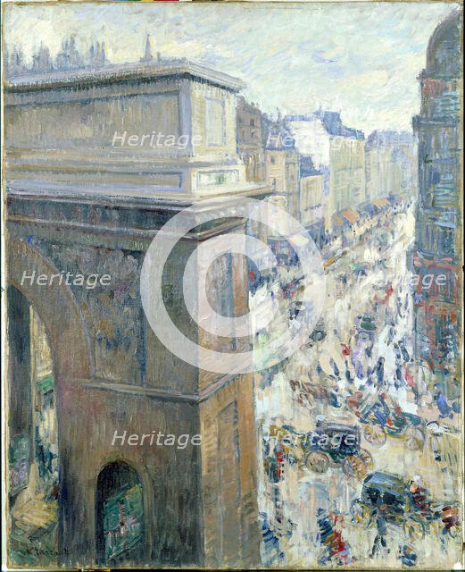 La porte Saint-Martin, c. 1902. Creator: Tarkhov, Nikolai Alexandrovich (1871-1930).