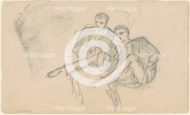 Seated Men, c. 1874-1877. Creator: John Singer Sargent.