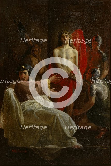 Christ Before Pilate, 1844. Artist: Sorokin, Yevgraf Semyonovich (1821-1892)