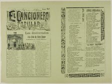 El cancionero popular, num. 9 (The Popular Songbook, No. 9), n.d. Creator: José Guadalupe Posada.