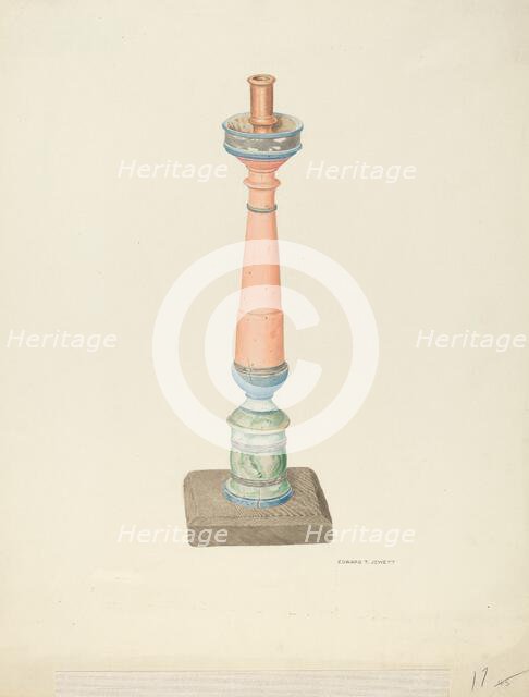 Candlestick (Ecclesiastical), 1939. Creator: Edward Jewett.
