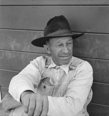 Tulare County, at Farm Security Administration (FSA) camp at Farmersville, California, 1939. Creator: Dorothea Lange.