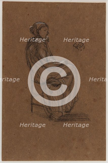 Female Figure, Seated, 1870-1873. Creator: James Abbott McNeill Whistler.