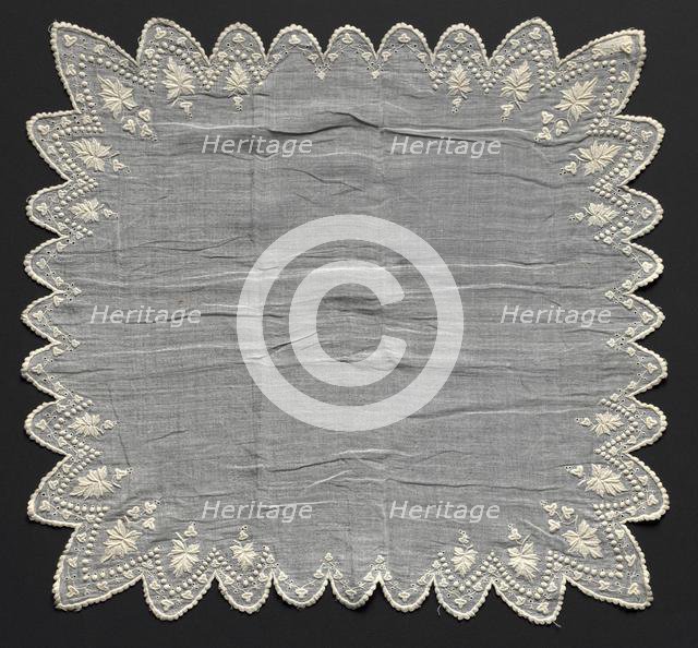 Handkerchief, 1800s. Creator: Unknown.