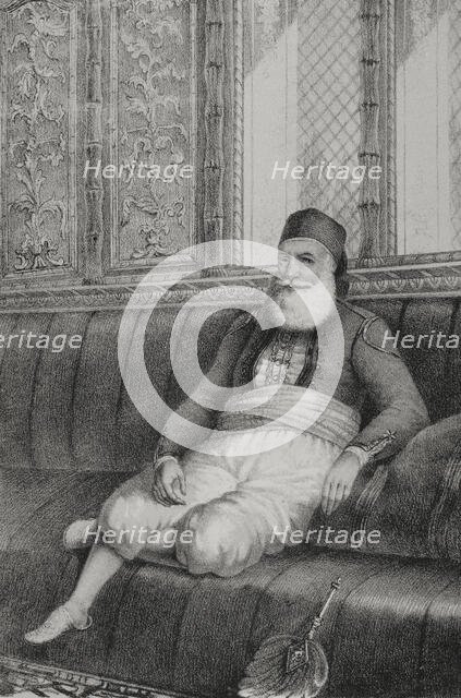 Muhammad Ali, (1769-1849), Pasha of Egypt from 1805 to 1848, 1852. Creator: Julio Donón.