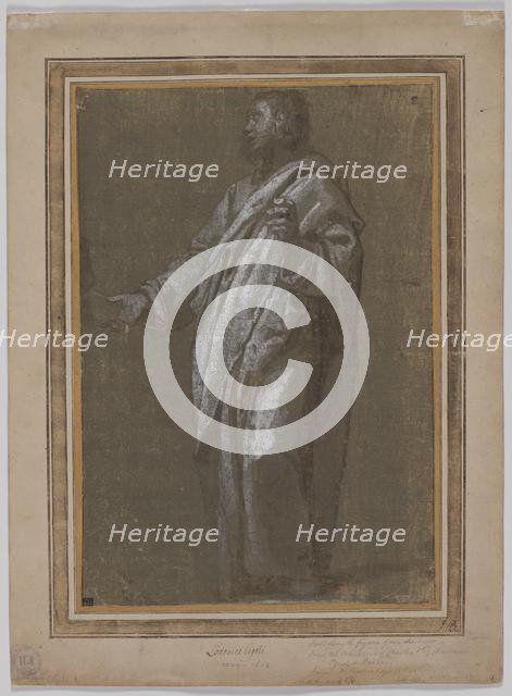 Standing Male Figure, c. 1610/13. Creator: Ludovico Cardi Cigoli (Italian, 1559-1613).