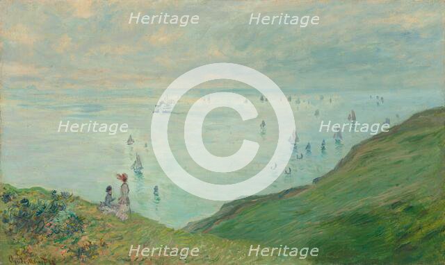 Cliffs at Pourville, 1882. Creator: Claude Monet.